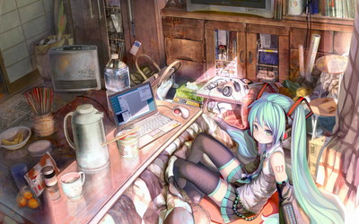 VOCALOID 初音ミク 2560x1600 壁紙