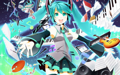 VOCALOID 初音ミク 2560x1600 壁紙